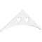 Ekena Millwork Pitch Winston Architectural Grade PVC Gable Pediment, 36"W x 6"H x 1"P (4/12) GPP036X006X100WIN - alternate 1